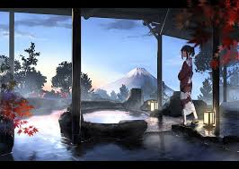 アットゲームズ anime kimono japanese outfits image boards brown eyes long hair styles manga the originals wallpaper artwork. Hd Wallpaper Anime Anime Girls Landscape Yukata Kimono Japanese Clothes Wallpaper Flare