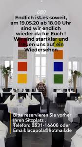 In offener und kreativer atmosphäre wird hier ein aktiver dialog zwischen wissenschaftlern, unternehmern, kindern und jugendlichen sowie allen interessierten bürgern angeregt. La Cupola Startseite Braunschweig Speisekarte Preise Restaurant Bewertungen Facebook