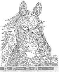 Printable animal adult coloring pages horses. Pin On Coloring Pages
