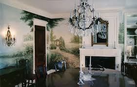 20 conventional dining rooms with wallpaper murals dining room. Garden Landscape Mural Dining Room Walls Christianson Lee Studios