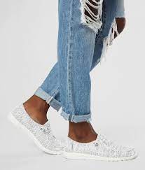 With or without socks, these shoes are your new best friends. Hey Dude Wendy Sox Shoe Women S Shoes In Black White Buckle
