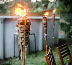 Vintage Tropic Torches Hawaiian Tiki Torch Patio Yard Oil Lamp Smudge Pot  Metal | Ebay