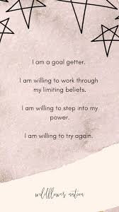 I Am A Goal Getter Join The Free Wildflower Nation Monthly Membership Every Month Get New Free Prin Vision Board Inspiration New Month Quotes Vision Quotes