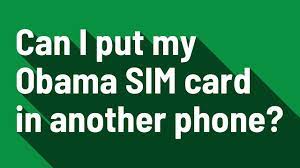 It is a child company of tracfone and is backed by the government lifeline services. Can I Put My Obama Sim Card In Another Phone Youtube