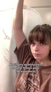 I did this w my fiance 10 ft away and he still didnt see #diablo #wedding  #dressalterations #diy