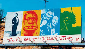 Stones Black And Blue Billboard Billboards On Sunset The Rolling Stones Exile On Main Street Exile On Main St Rolling Stones The Incredibles