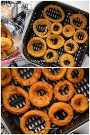 Place the frozen onion rings in the air fryer basket and spread out evenly. Air Fryer Frozen Onion Rings Easy Side Dish The Shortcut Kitchen