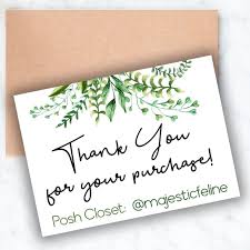 Poshmark thank you note example. Office Posh Thank You Cards Insert 4x 55 Set Of 45 Poshmark