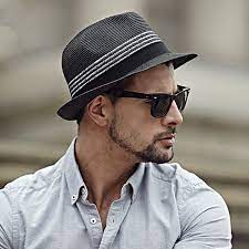Fashion Striped Panama Hat For Men Package Black Straw Sun Hats Hat For Man Sun Hats For Women Hats For Men