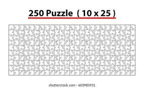 The 2d and 3d puzzle is only 12 pieces, but with over 200 challenges, it's a brain teaser both kids and adults can enjoy. Jigsaw Puzzle Template 250 Pieces Vector Stock Vector Royalty Free 603985931