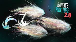 Fly fishing epoxy minnows orange x8 flies for trout chub perch pike fishing #129. Tie Tv Bauer S Pike Tube Fly 2 0 Youtube