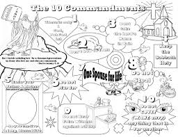Make a printable take home booklet of the ten commandments for children. Ten Commandments Coloring Pages Best Coloring Pages For Kids
