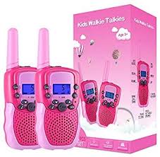 Kearui Toys For 3 12 Year Old Girls Walkie Talkies For Kids 8 Channels 2 Way Radio Toy With Backlit Lcd Flashlight 3 Miles R Lampe De Poche Jouet Fille Jouet