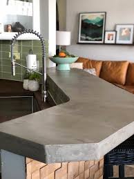 Concrete can be cast into any shape and pigmented, stained, or textured with all kinds of shades and finishes; How To Diy A Concrete Bar Top In A Weekend A Life Unfolding
