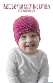 Ray of hope's full list of knitting patterns for clothes for premature babies. Basic Easy Baby Hat Knitting Pattern Little Red Window