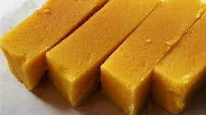Version 1 Soft Mysore Pak Recipe Ghee Mysore Pak Besan Ki Barfi Besan Burfi Indian Sweet Recipes Cooking Recipes Desserts Indian Dessert Recipes Easy Sweets