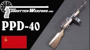 The ppd is a soviet submachine gun developed by vasily degtyarev. Soviet Ppd 40 Degtyarev S Submachine Gun Youtube