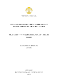 Volume 1 chapter 1 : Pdf Small Farmers In A Digitalized World Mobility Chance Through Social Media Relation