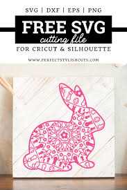 I love to create svg files and i love to share them with you! Free Easter Bunny Mandala Svg File Perfectstylishcuts Free Svg Cut Files For Cricut And Silhouette Cutting Machines