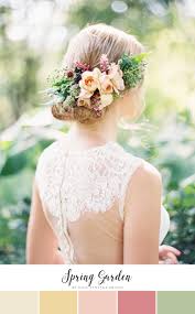 Warm weather, a beautiful outdoor setting, and fresh blooms are almost synonymous with weddings these days. 10 Of The Prettiest Spring Wedding Color Palettes Chic Vintage Brides Chic Vintage Brides