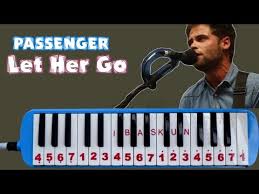 3 4# 5 2 7 6. Not Pianika Let Her Go Passanger Youtube