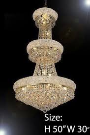 Empire Chandelier Lighting W Swarovski Crystal H50 X W30 Perfect Gallery Chandeliers