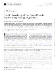 We did not find results for: Pdf Empirical Modeling Of Fire Spread Rate In No Wind And No Slope Conditions