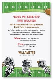 Fantasy Football Invitation Football Party Invitations Fantasy Football Draft Party Football Invitations