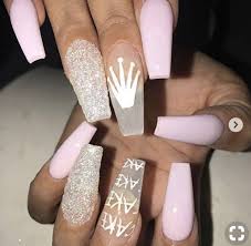 Cupcake nails are trendy and adorable. Wrong Number Nba Gang Birthday Nails Sweet 16 Nails Coffin Nails Designs