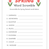 It focuses on the topic and words of spring. 1