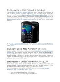 This video will show you how to unlock a . Blackberry Curve 9320 Network Unlock Code Pdf Document