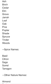 Nature Names Part Five Nature Names Names Cool Baby Girl Names