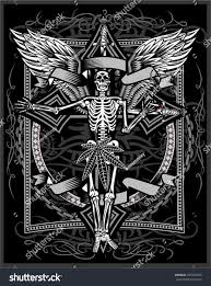 Vintage Label Skull Ornate Christian Cross Stock Vector (Royalty Free)  507093493 | Shutterstock