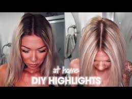 How to do natural highlights at home. Diy Highlight Hair With Foil Bleach Blonde Highlights At Home How To Mix Bleach Youtube Diy Highlights Hair Blonde Hair At Home Diy Hair Color