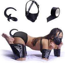 Amazon.com: On All Fours Puppy Play Fantasy Bondage Kit : Health & Household