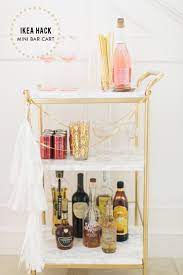 Ikea Hack Diy Mini Bar Cart Ikea Bar Cart Ikea Bar Diy Bar Cart