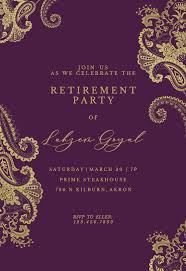 Retirement farewell illustrations & vectors. Elegant Henna Retirement Farewell Party Invitation Template Greetings Island 18th Birthday Invitation Card Farewell Party Invitations Invitation Card Background