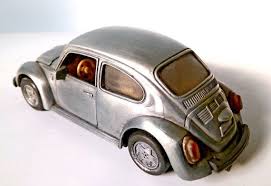 Vintage Volkswagen Beetle Model Car Polished Diecast Alloy Volkswagen Beetle Vintage Vintage Volkswagen Car Model