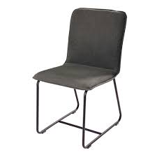 Stuhl Aus Schwarzem Metall Und Verwaschener Anthrazitfarbener Baumwolle Miller Jetzt Bestellen Unter Https M Metallstuhle Schwarze Metallstuhle Stuhl Metall