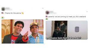 We did not find results for: Usa Vs India Funny Memes And Jokes Are Wild Latest Twitter Flag Trend Display How Desis React To Different Circumstances Sparking Hilarious Reactions No One Saw Coming Latestly