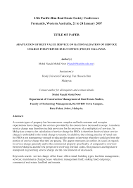 13th pacific rim real estate society