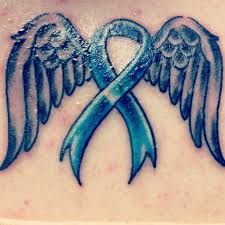 The above memorial tattoo had a winged cancer ribbon with a small heart in the loop. 21 Tattoos Ideas Tattoos Body Art Tattoos Cancer Ribbon Tattoos