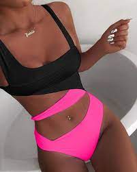 Colorblock Cutout One Piece Swimsuit Swimsuits Outfits Trendy Swimsuits Womens Swimsuits Bikini
