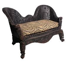 Carved Anglo Indian Or Burmese Sette Carved Settee Indian Furniture Indian Sofa