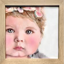 Mini Custom Babyface Painted Portraits With Personalized Sayings!