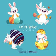 Easter Bunny Collection Easter Poster Easter Illustration Easter Poster Design