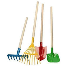 4 Outils De Jardinage Pour Enfant Jeu Jouet De Jardinier En Bois Et Metal Eveil Rateau Pelle Balai Outils Jardinage Jardiniere En Bois Outils Jardinage Enfant