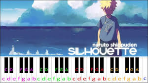 Silhouette By Kana Boon Naruto Hard Version Piano Letter Notes