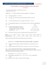 Rezultate finale evaluare naţională 2020. Evaluare Nationala 2016 Matematica