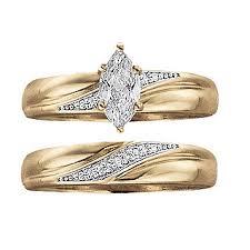 Want to discover art related to fingerhut? Fingerhut Saberlin Collections 18k Gold Over Sterling Silver Marquise Cz Diamond Accent Swirl Bridal Set